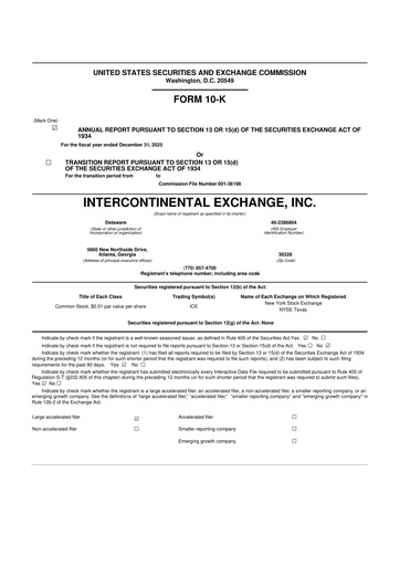 Thumbnail Intercontinental Exchange 10-K Annual Report 2025