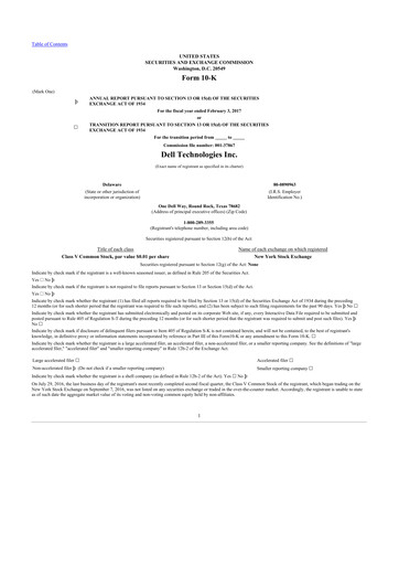 Thumbnail Dell 10-K Annual Report 2017