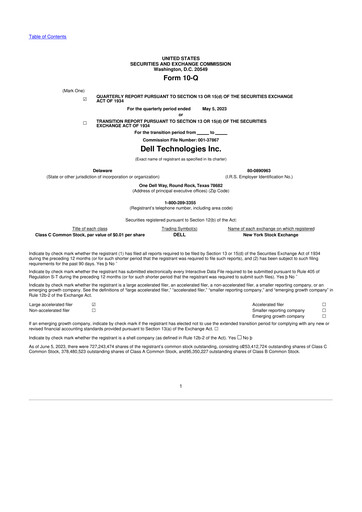 Miniature Dell 10-Q Rapport trimestriel 2024 