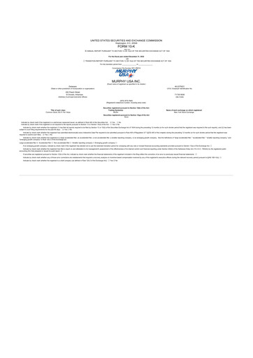 Thumbnail Murphy USA
 10-K Annual Report 2022