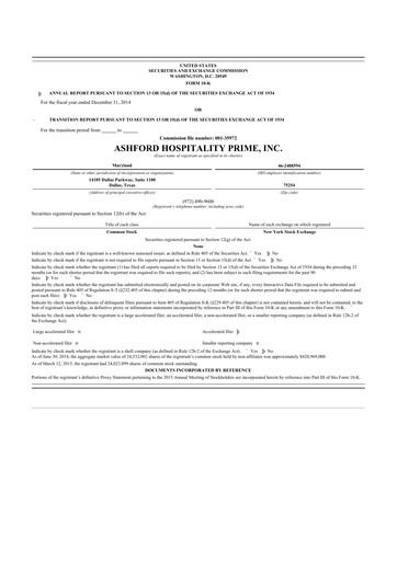 Thumbnail Braemar Hotels & Resorts

 10-K Annual Report 2014