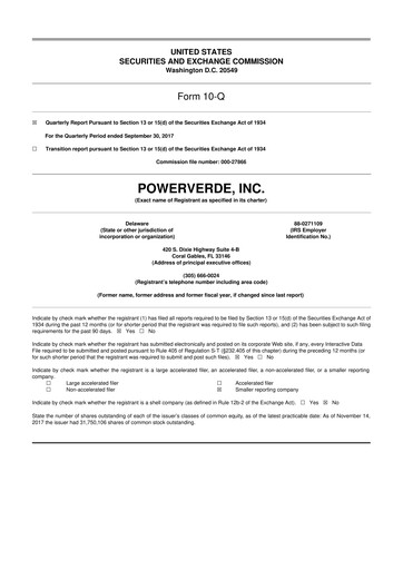 Miniature 374Water 10-Q Rapport trimestriel 2017 