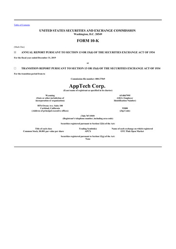 Vorschaubild AppTech Payments 10-K Jahresbericht 2019