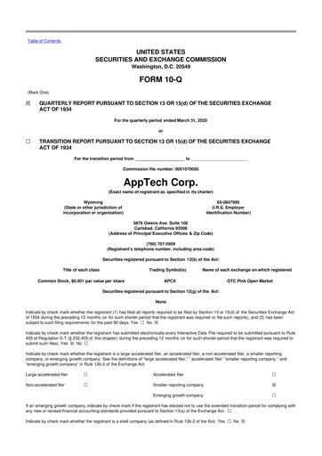 Thumbnail AppTech Payments 10-Q Quarterly Report FY2020 