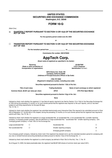 Thumbnail AppTech Payments 10-Q Quarterly Report FY2020 