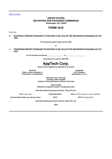 Thumbnail AppTech Payments 10-Q Quarterly Report FY2021 