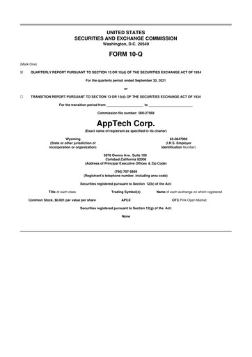 Thumbnail AppTech Payments 10-Q Quarterly Report FY2021 