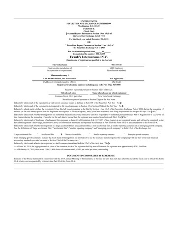 Thumbnail Expro Group 10-K Annual Report 2018