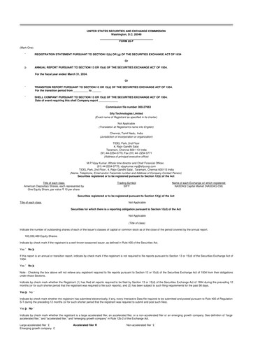 Thumbnail Sify Technologies 
 20-F Annual Report 2024