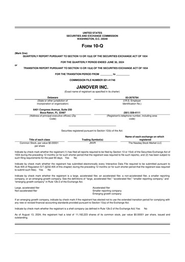 Thumbnail Janover 10-Q Quarterly Report FY2024 