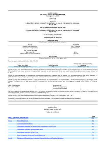 Thumbnail Northann Corp 10-Q Quarterly Report FY2025 
