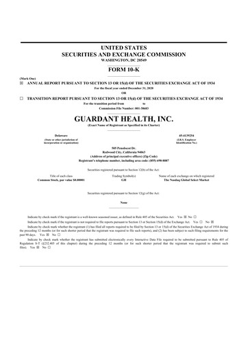 Thumbnail Guardant Health
 10-K Annual Report 2020