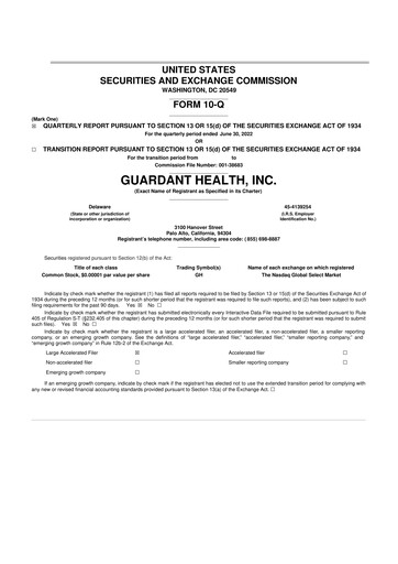 Thumbnail Guardant Health
 10-Q Quarterly Report FY2022 