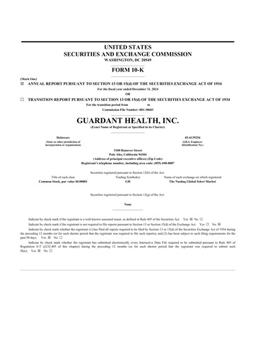 Thumbnail Guardant Health
 10-K Annual Report 2024