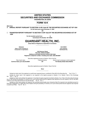 Thumbnail Guardant Health
 10-K Annual Report 2025