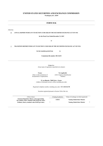 Thumbnail Criteo 10-K Annual Report 2019