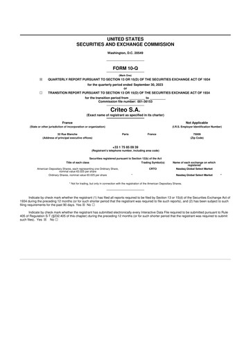 Thumbnail Criteo 10-Q Quarterly Report FY2023 