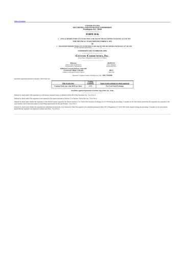 Thumbnail Century Communities
 10-K Annual Report 2023