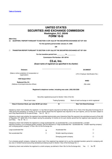 Thumbnail C3 AI 10-Q Quarterly Report FY2026 