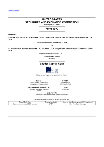 Thumbnail Ladder Capital
 10-Q Quarterly Report FY2021 