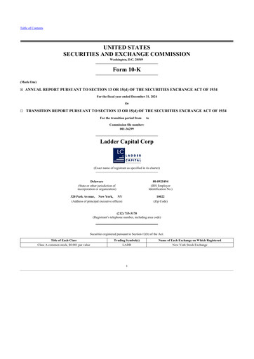 Thumbnail Ladder Capital
 10-K Annual Report 2024