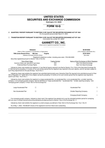 Thumbnail Gannett 10-Q Quarterly Report FY2023 