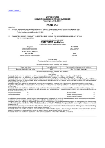 Thumbnail Outfront Media
 10-K Annual Report 2025