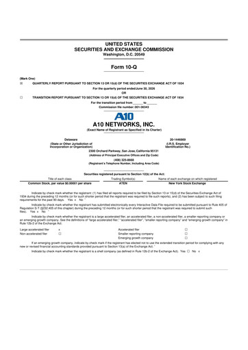 Thumbnail A10 Networks 10-Q Quarterly Report FY2026 