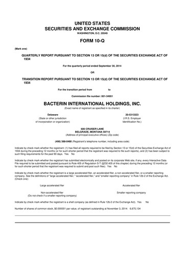 Thumbnail Xtant Medical 10-Q Quarterly Report FY2014 