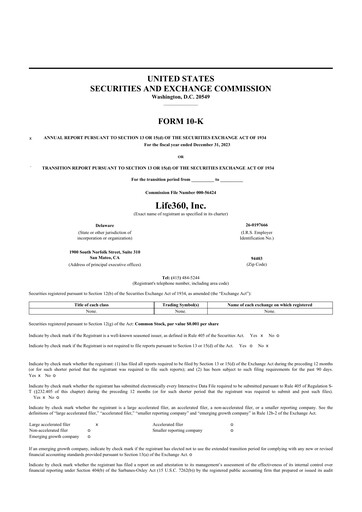 Thumbnail Life360 10-K Annual Report 2023