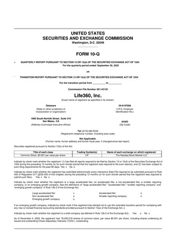 Miniature Life360 10-Q Rapport trimestriel 2025 