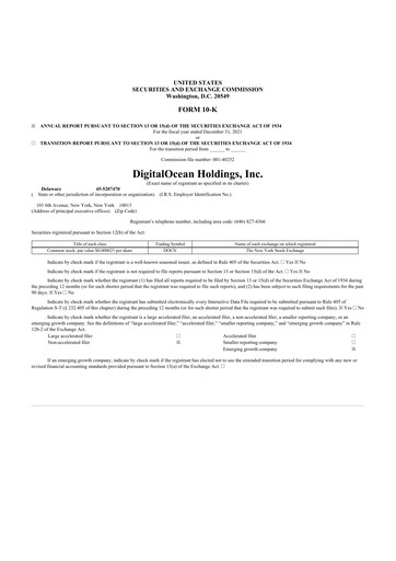 Thumbnail DigitalOcean 10-K Annual Report 2021