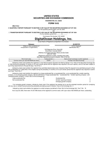 Thumbnail DigitalOcean 10-Q Quarterly Report FY2025 