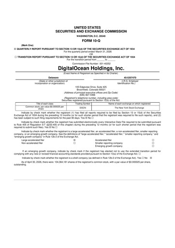 Thumbnail DigitalOcean 10-Q Quarterly Report FY 