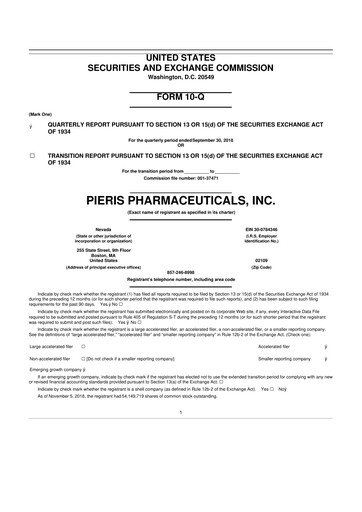 Thumbnail Palvella Therapeutics 10-Q Quarterly Report FY2018 