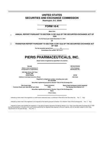 Vorschaubild Palvella Therapeutics 10-K Jahresbericht 2019