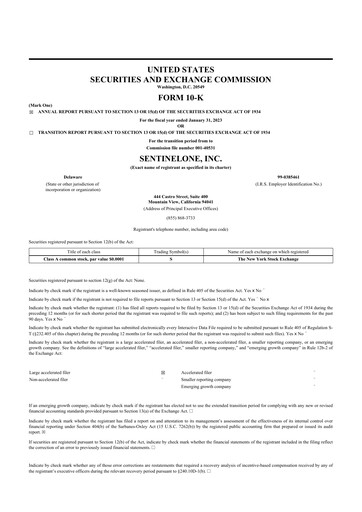 Thumbnail SentinelOne 10-K Annual Report 2023