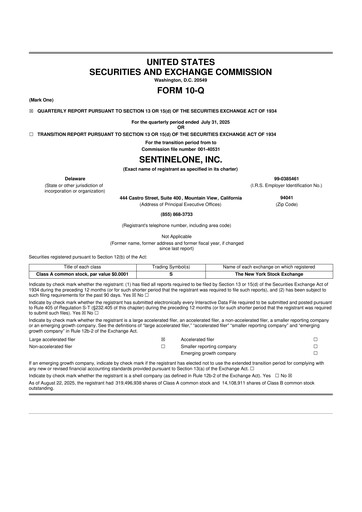 Thumbnail SentinelOne 10-Q Quarterly Report FY2026 