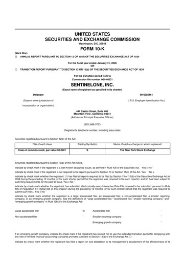 Thumbnail SentinelOne 10-K Annual Report 2026