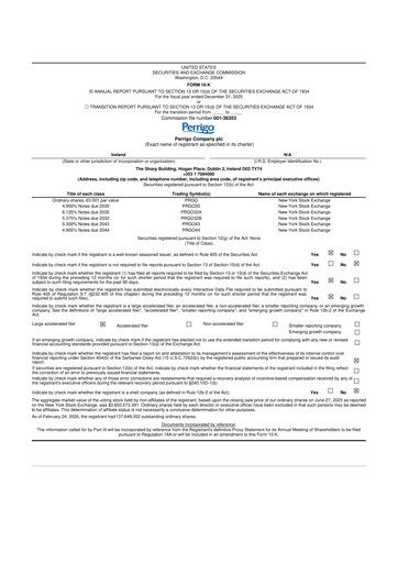 Thumbnail Perrigo 10-K Annual Report 2025
