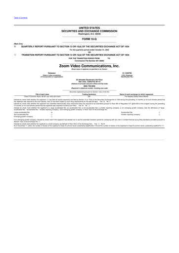 Thumbnail Zoom 10-Q Quarterly Report FY2023 