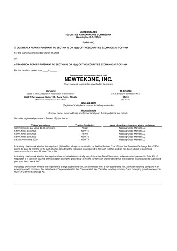 Vorschaubild NewtekOne 10-Q Quartalsbericht 2025 