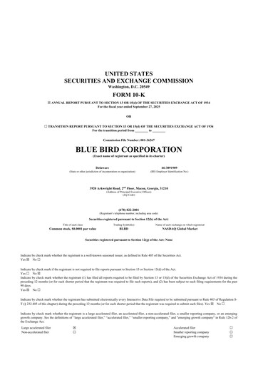 Thumbnail Blue Bird Corporation
 10-K Annual Report 2025