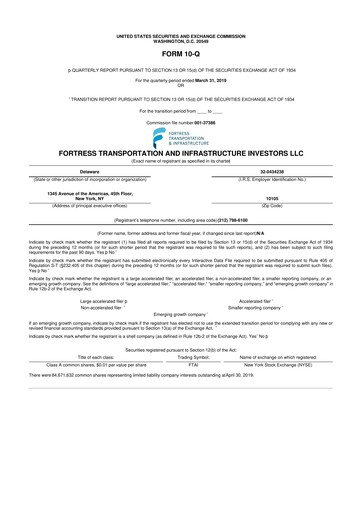 Thumbnail FTAI Aviation 10-Q Quarterly Report FY2019 