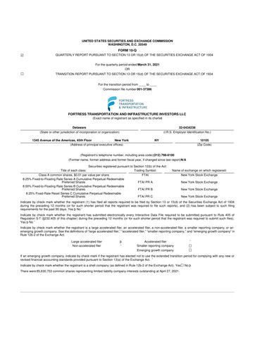 Thumbnail FTAI Aviation 10-Q Quarterly Report FY2021 