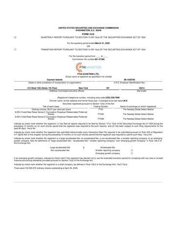 Thumbnail FTAI Aviation 10-Q Quarterly Report FY2025 