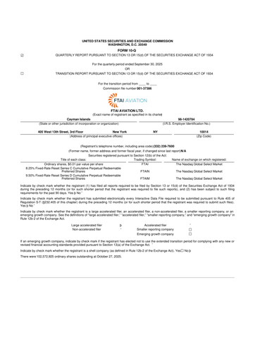 Thumbnail FTAI Aviation 10-Q Quarterly Report FY2025 