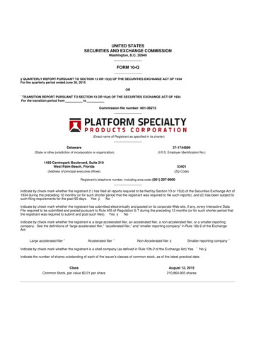 Thumbnail Element Solutions 10-Q Quarterly Report FY2015 