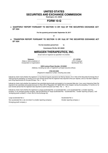 Thumbnail Viridian Therapeutics 10-Q Quarterly Report FY2017 