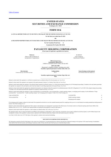 Thumbnail Paylocity 10-K Annual Report 2022